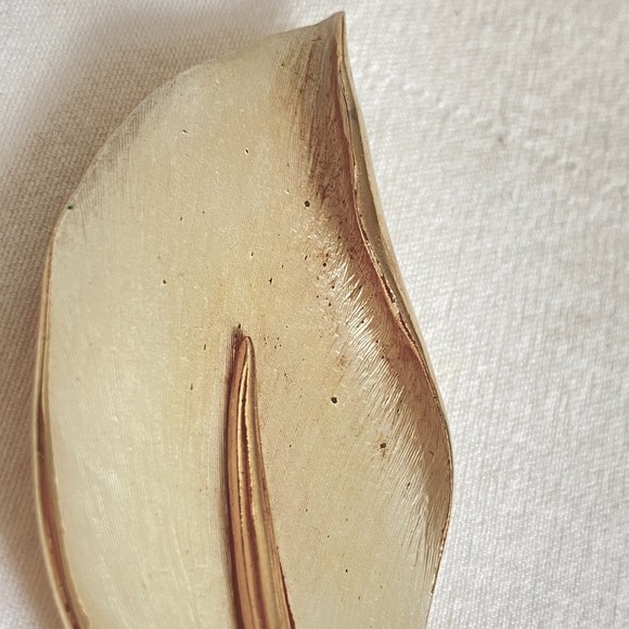 Pastelli Brushed Gold Tone Leaf Brooch - Picture 3 of 6